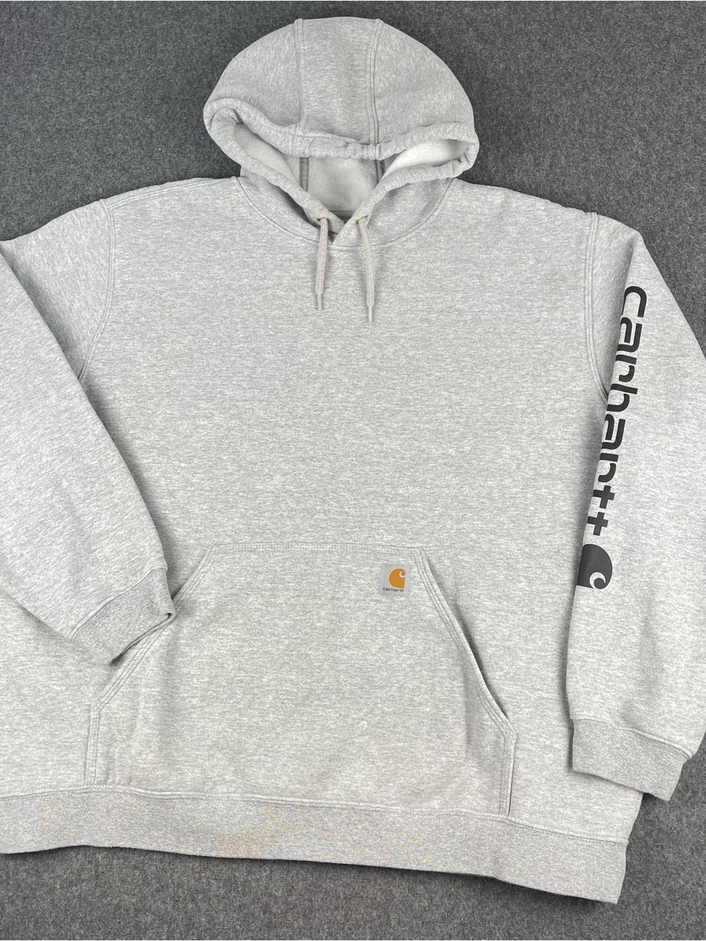 Carhartt Hoodie Mens 2XL Gray Pullover Baggy Boxy Gorpcore Skate Loose Fit